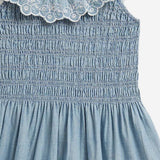 Abito Celeste  in cotone con mirtilli 312A11755 001 POLO RALPH LAUREN KIDS 