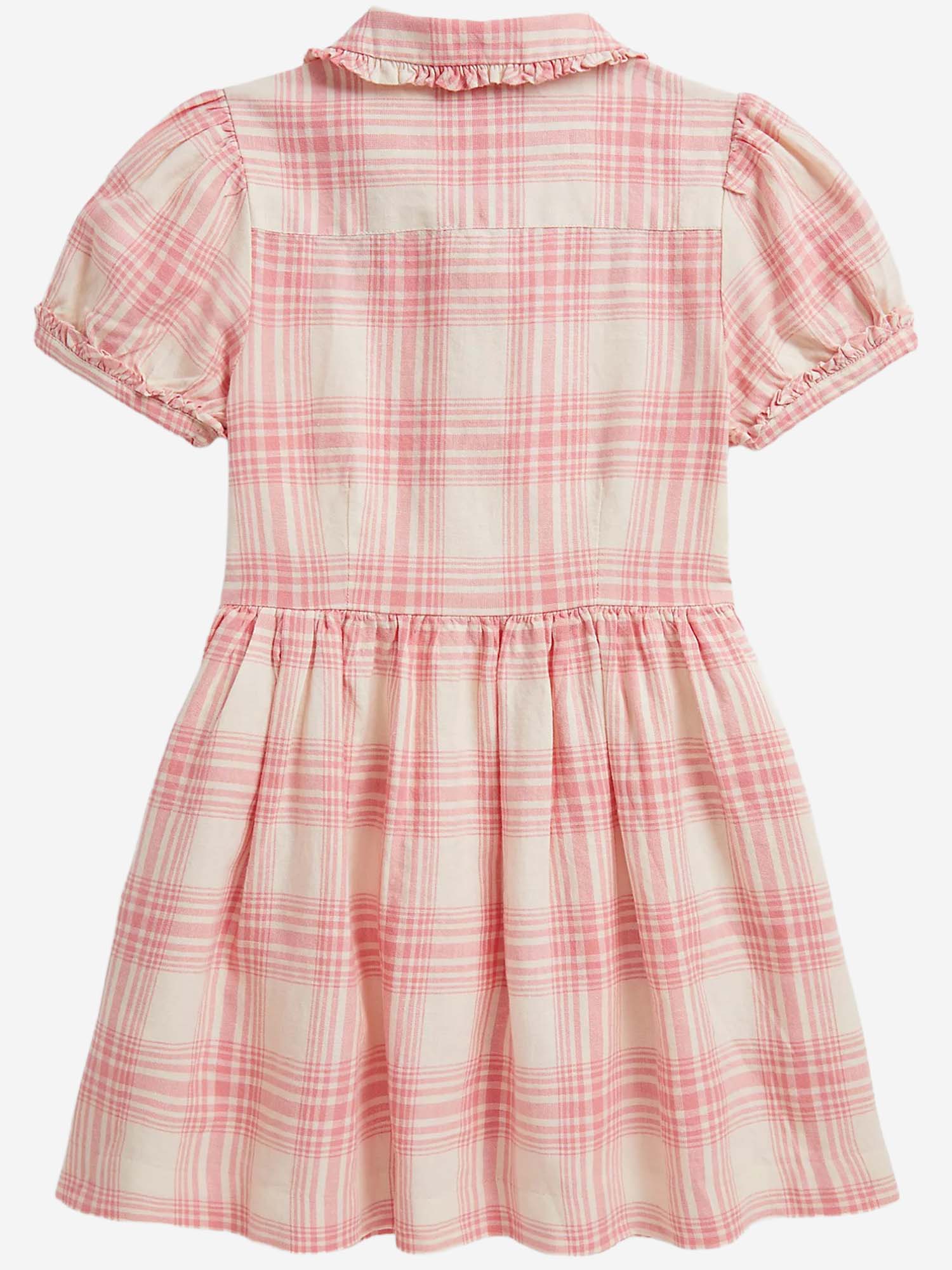 Abito in cotone e lino 312A11968 001 POLO RALPH LAUREN KIDS 