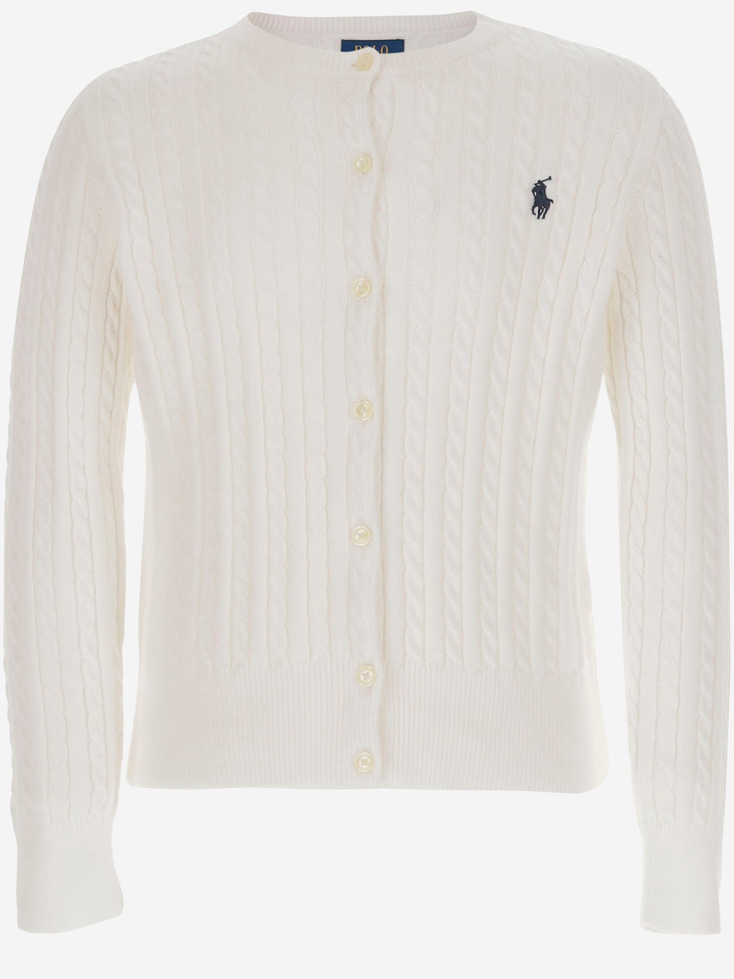 CARDIGAN IN COTONE CON LOGO 313543047 064 POLO RALPH LAUREN KIDS 