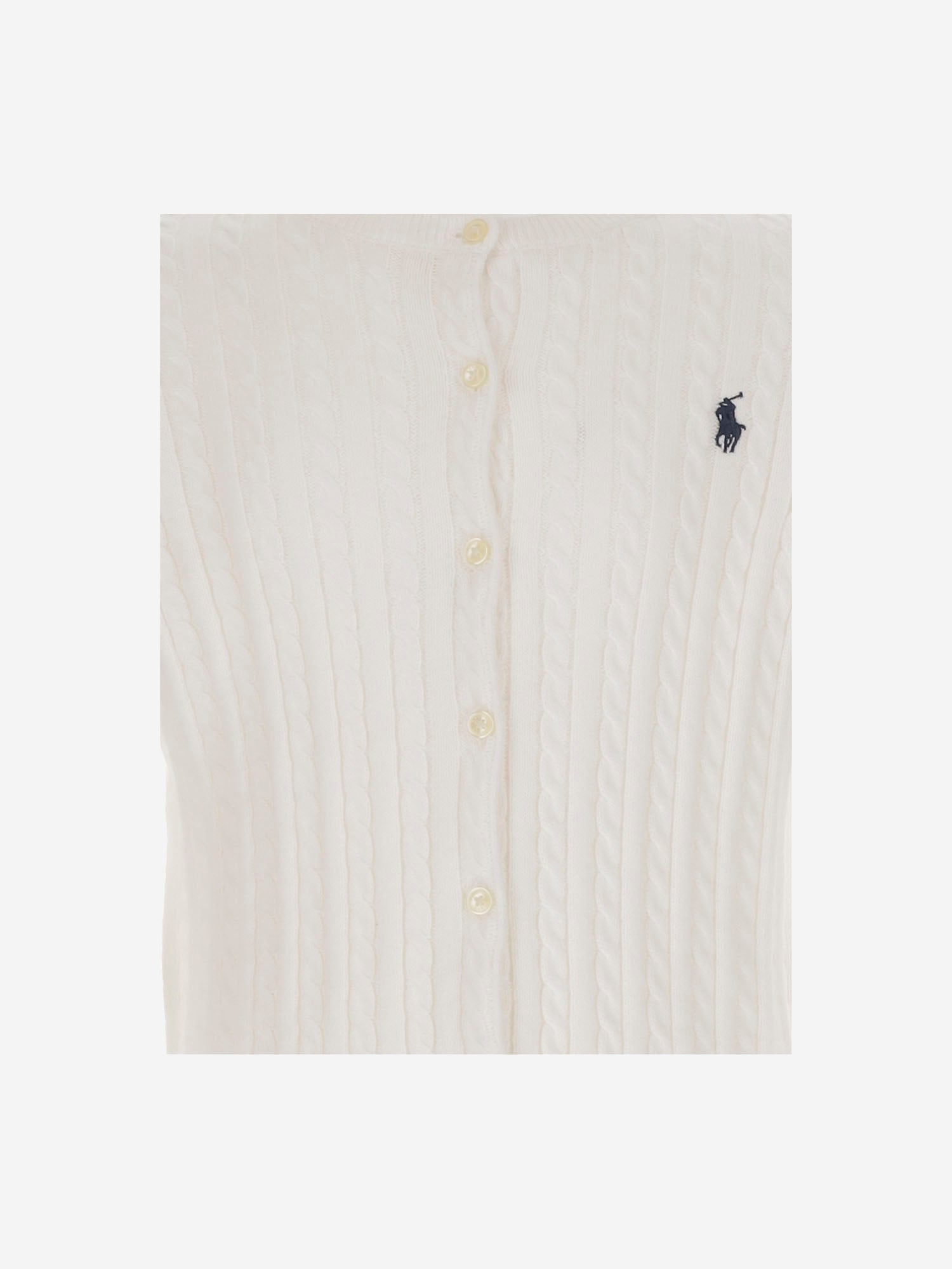 CARDIGAN IN COTONE CON LOGO 313543047 064 POLO RALPH LAUREN KIDS 