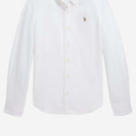 CAMICIA IN COTONE CON LOGO 313929954 004 POLO RALPH LAUREN KIDS 