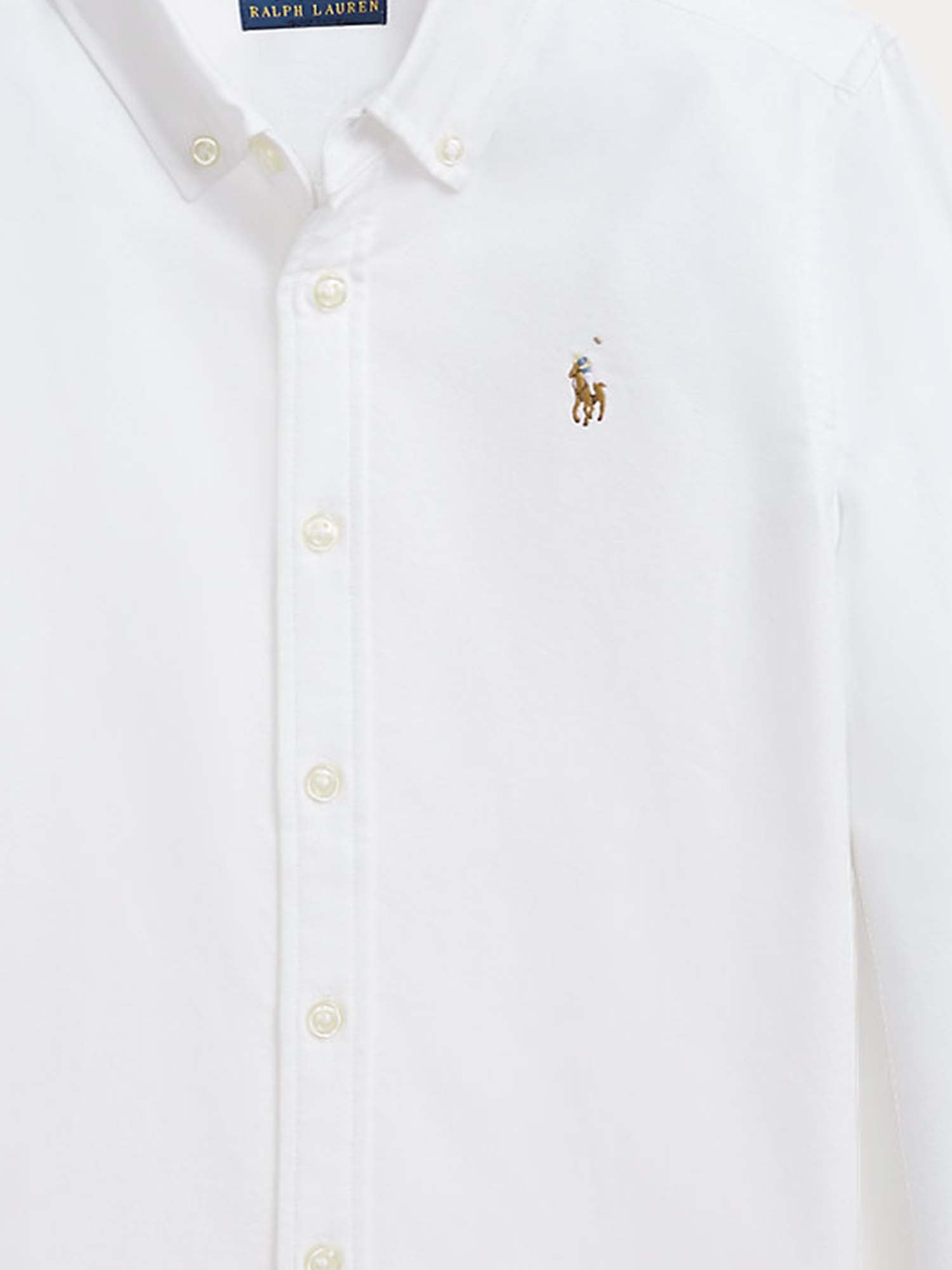 CAMICIA IN COTONE CON LOGO 313929954 004 POLO RALPH LAUREN KIDS 