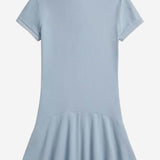 Abito in cotone stretch con logo 313934962 502 POLO RALPH LAUREN KIDS 