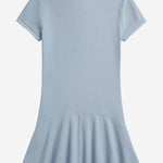 Abito in cotone stretch con logo 313934962 502 POLO RALPH LAUREN KIDS 