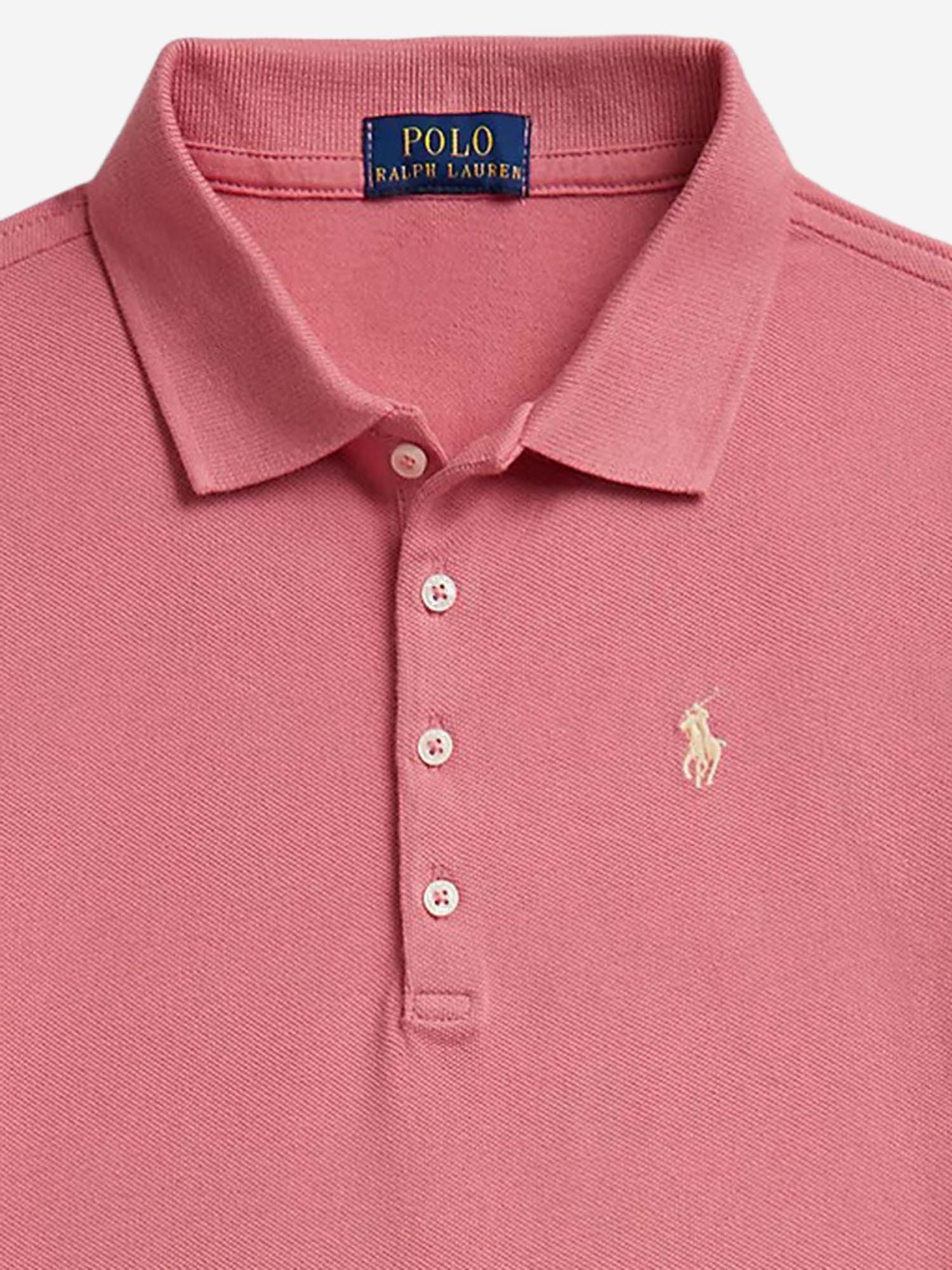 Abito in cotone stretch con logo 313934962 503 POLO RALPH LAUREN KIDS 