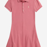 Abito in cotone stretch con logo 313934962 503 POLO RALPH LAUREN KIDS 