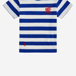 T-SHIRT IN COTONE CON LOGO 320A95723001 NEW SAPHIRE/WHITE POLO RALPH LAUREN KIDS 