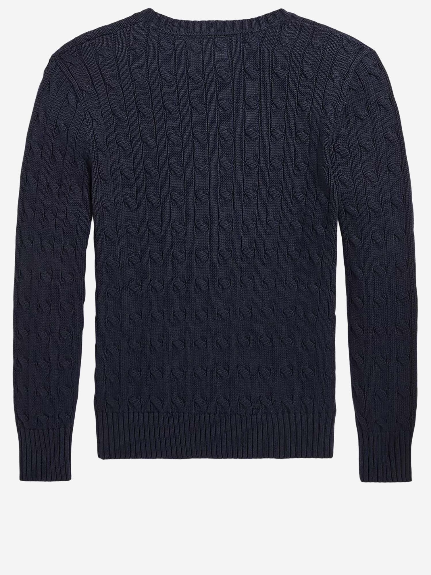 MAGLIONE IN COTONE CON LOGO 323702674 060 POLO RALPH LAUREN KIDS 