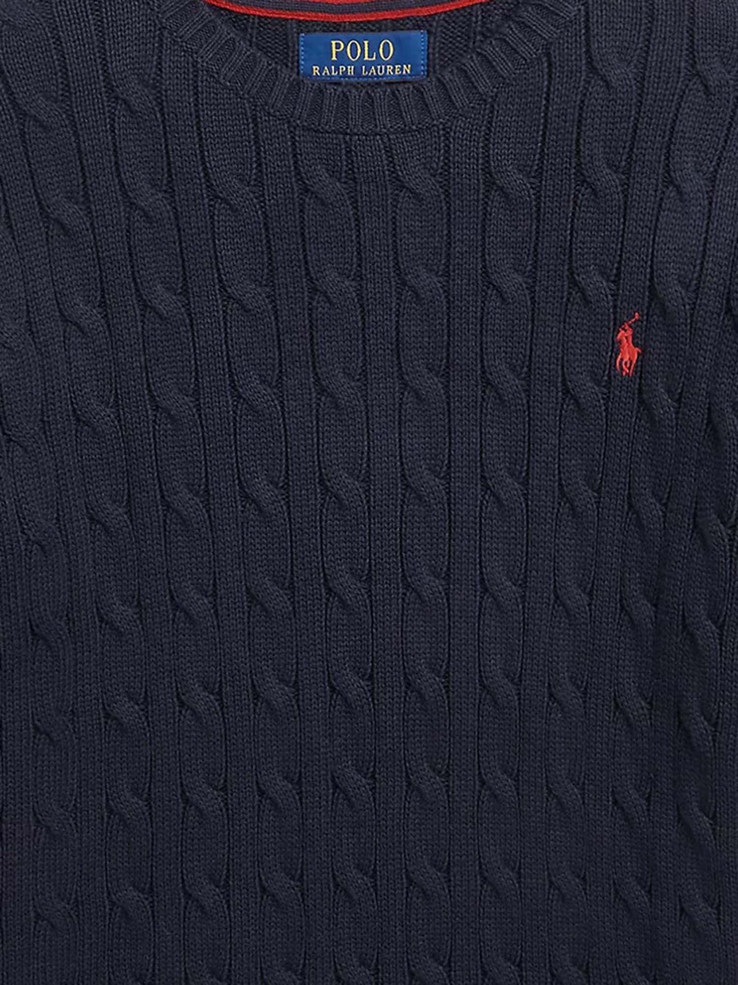 MAGLIONE IN COTONE CON LOGO 323702674 060 POLO RALPH LAUREN KIDS 