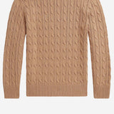MAGLIONE IN COTONE CON LOGO 323702674 507 POLO RALPH LAUREN KIDS 