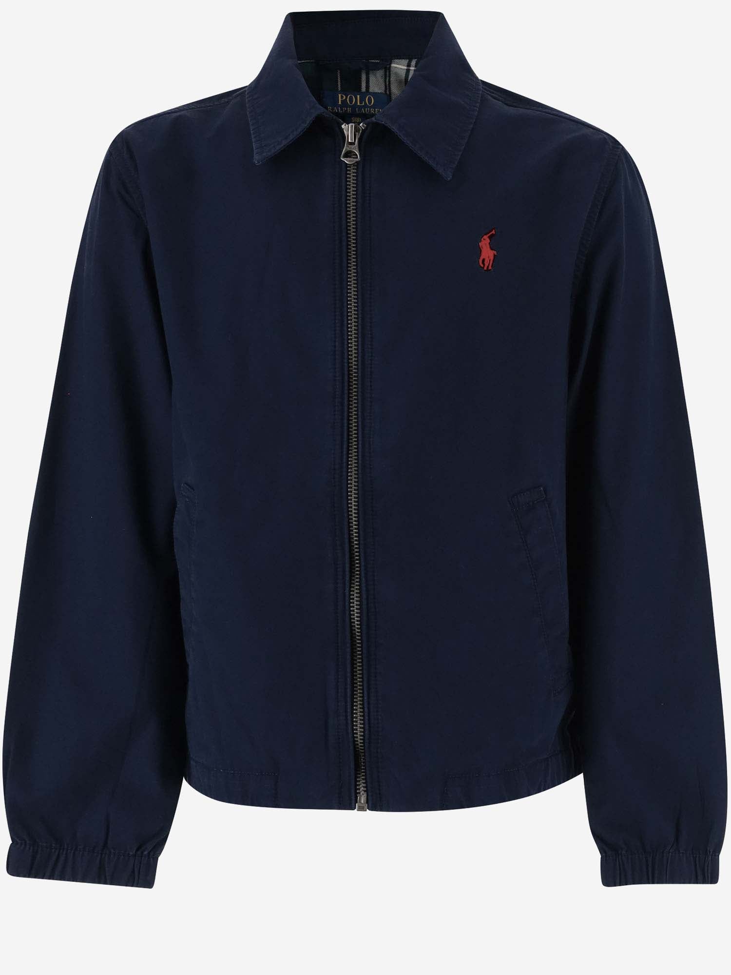 GIACCA IN COTONE CON LOGO 323934661 002 POLO RALPH LAUREN KIDS 