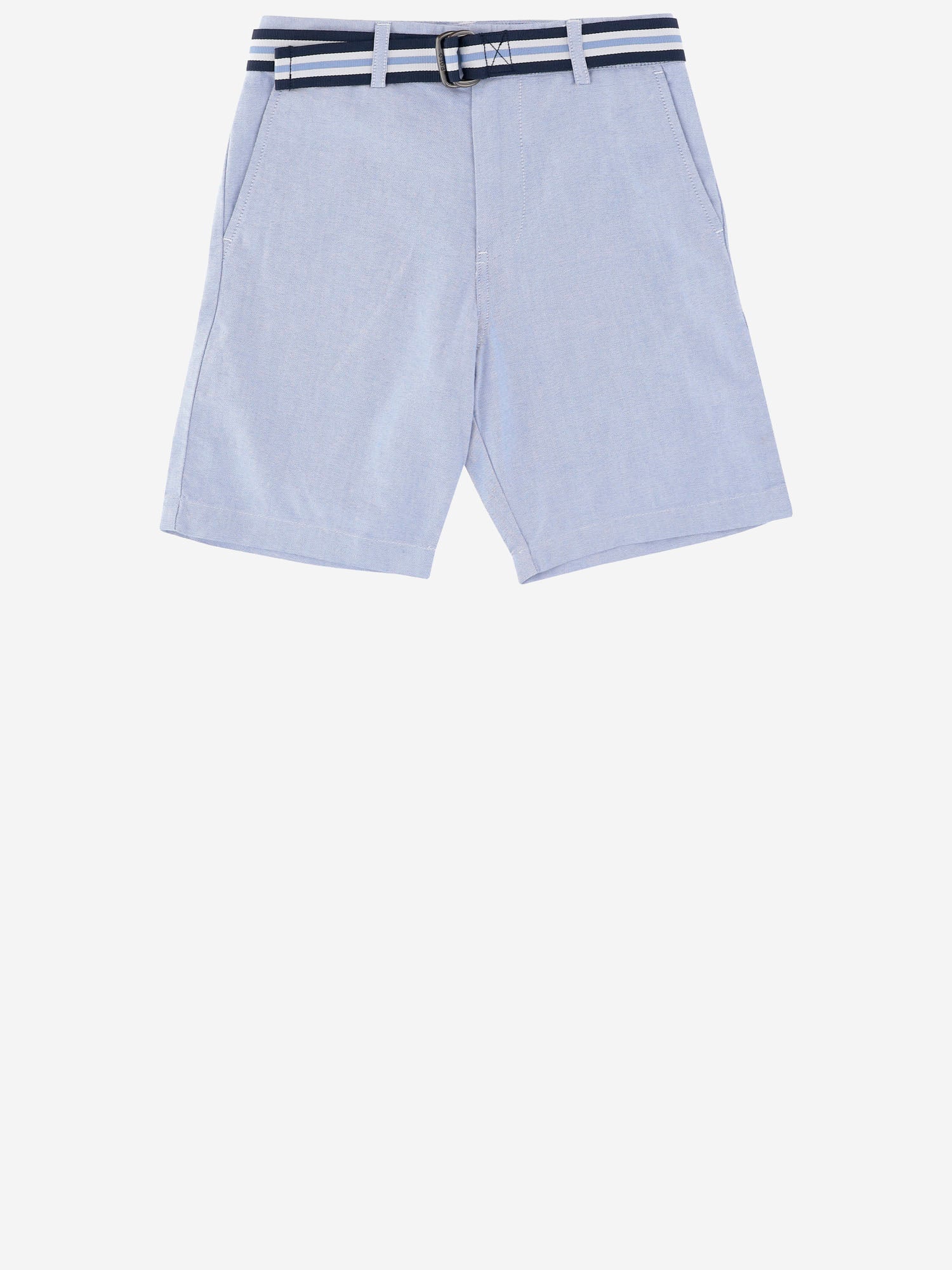 PANTALONI CORTI IN COTONE CON CINTURA A RIGHE 323963291 500 POLO RALPH LAUREN KIDS 