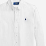 CAMICIA IN LINO CON LOGO 323967600 003 POLO RALPH LAUREN KIDS 