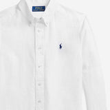 CAMICIA IN LINO CON LOGO 323967600 003 POLO RALPH LAUREN KIDS 