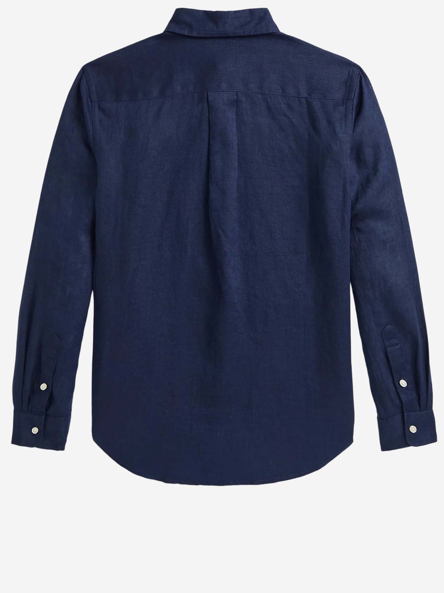 CAMICIA IN LINO CON LOGO 323967600 004 POLO RALPH LAUREN KIDS 