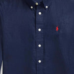 CAMICIA IN LINO CON LOGO 323967600 004 POLO RALPH LAUREN KIDS 