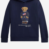 FELPA IN MISTO COTONE CON STAMPA POLO BEAR 323A10529 001 POLO RALPH LAUREN KIDS 