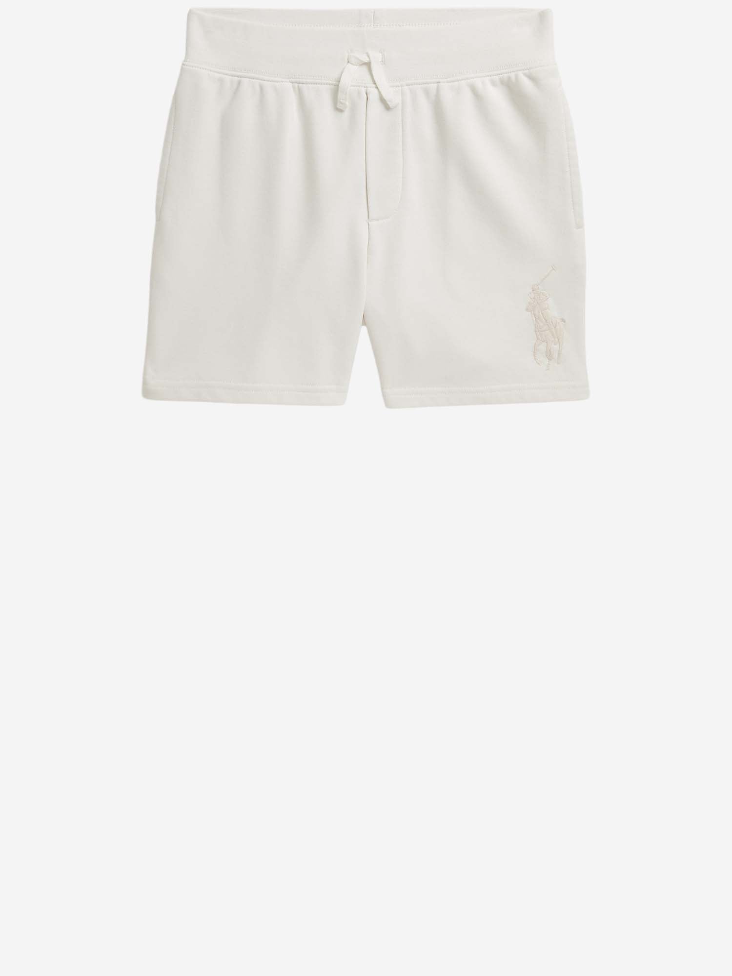 PANTALONI CORTI IN COTONE CON LOGO 323A12258 004 POLO RALPH LAUREN KIDS 
