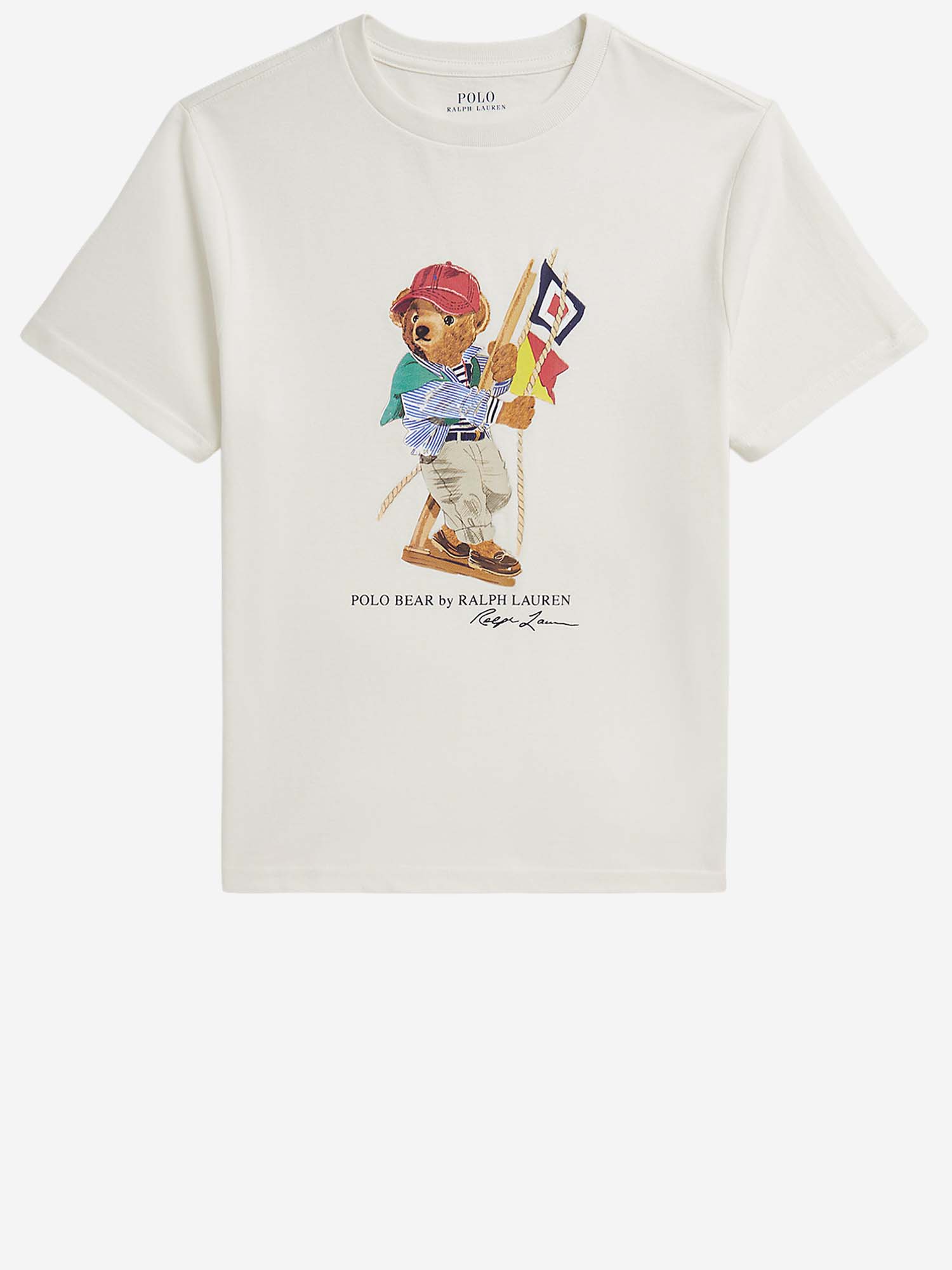 T-SHIRT POLO BEAR IN JERSEY DI COTONE 323A12428 001 POLO RALPH LAUREN KIDS 