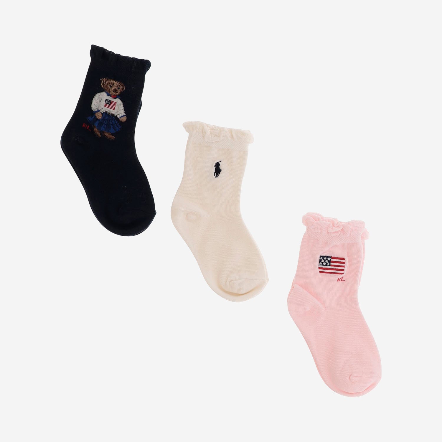 Set calzini bambino 447P11076 001 POLO RALPH LAUREN KIDS 