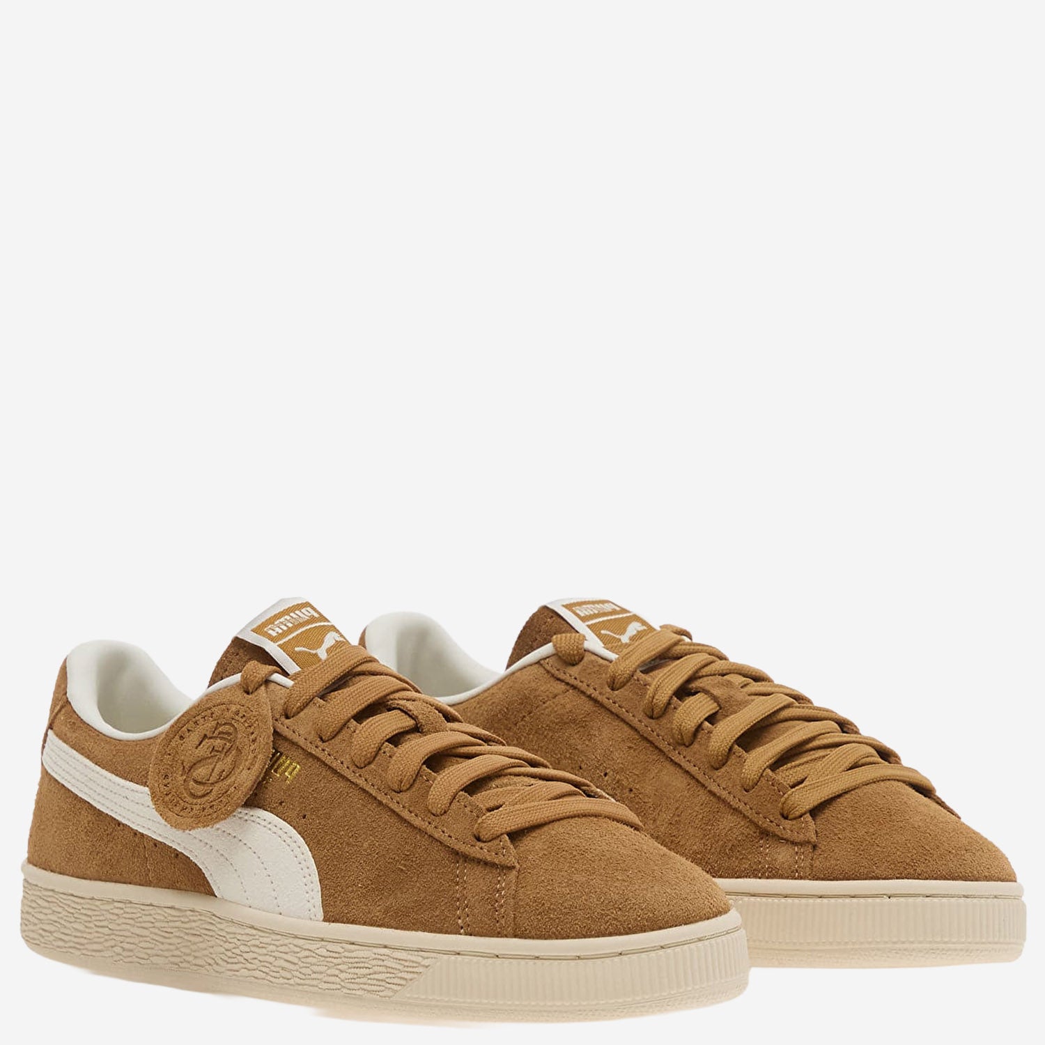 SNEAKERS SUEDE CHARLES CON DETTAGLI IN PELLE 40376703 HONEYBUTTERWHITE PUMA 
