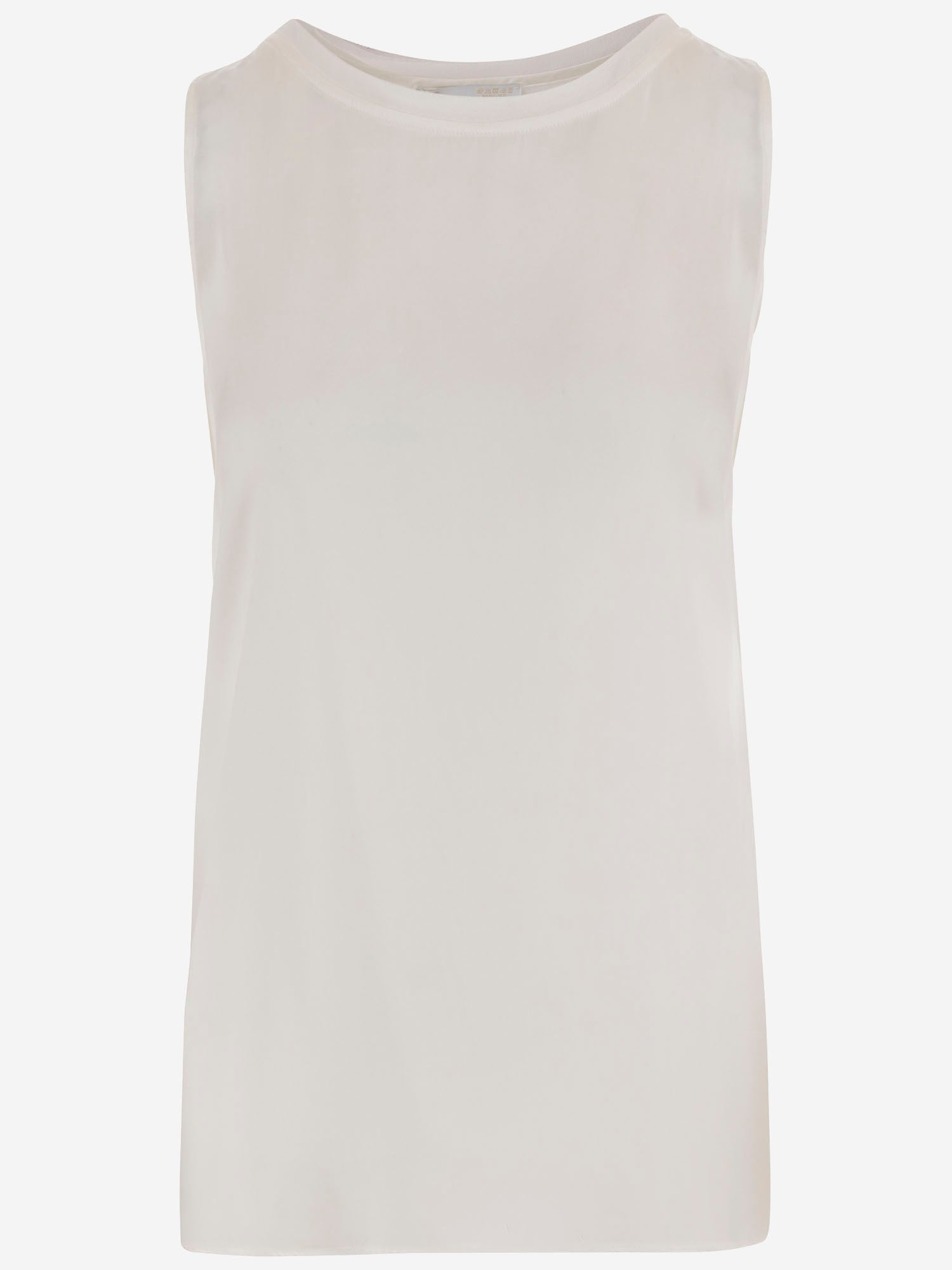 TOP SENZA MANICHE IN COTONE STRETCH POPPYC TE075C301 Q-WINS 