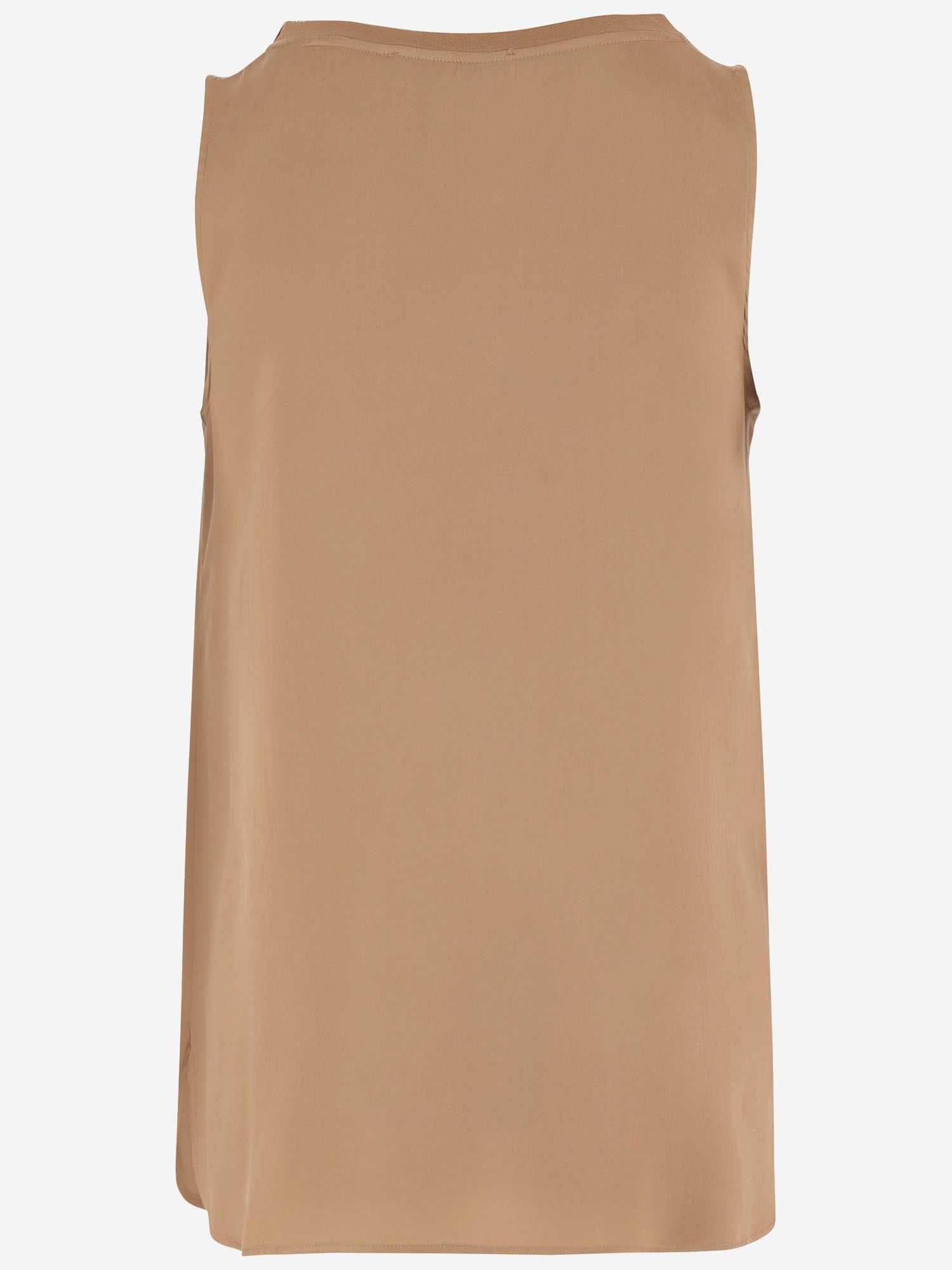TOP SENZA MANICHE IN COTONE STRETCH POPPYC TE075C322 Q-WINS 