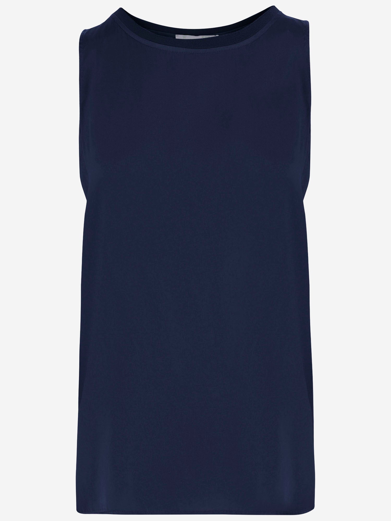 TOP SENZA MANICHE IN COTONE STRETCH POPPYC TE075C436 Q-WINS 