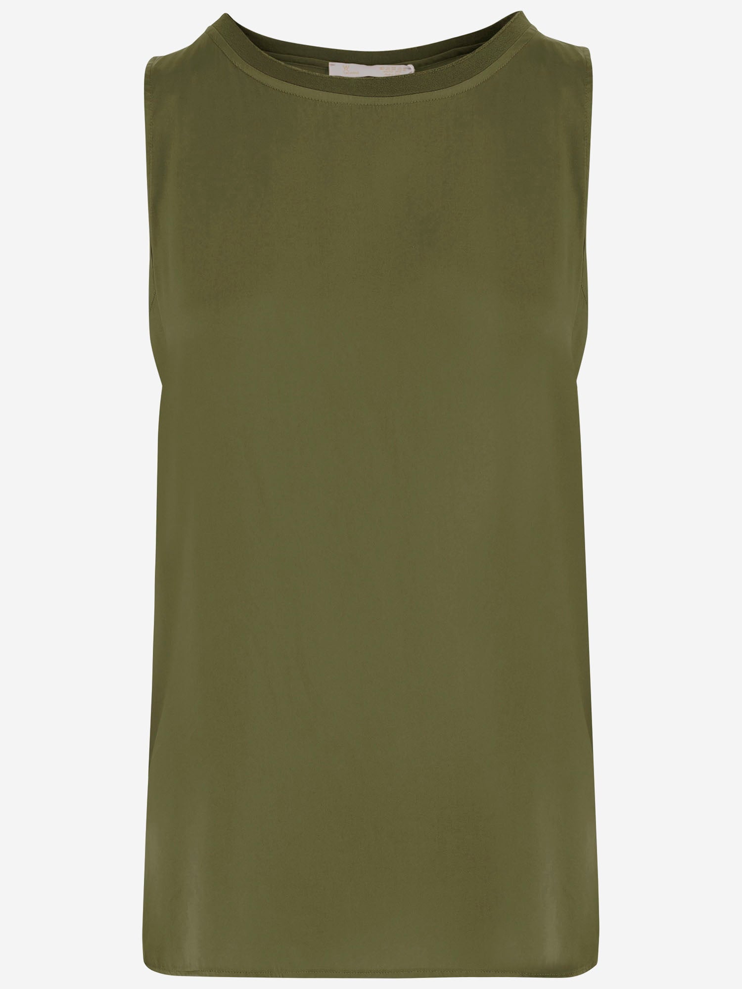 TOP SENZA MANICHE IN COTONE STRETCH POPPYC TE075C500 Q-WINS 