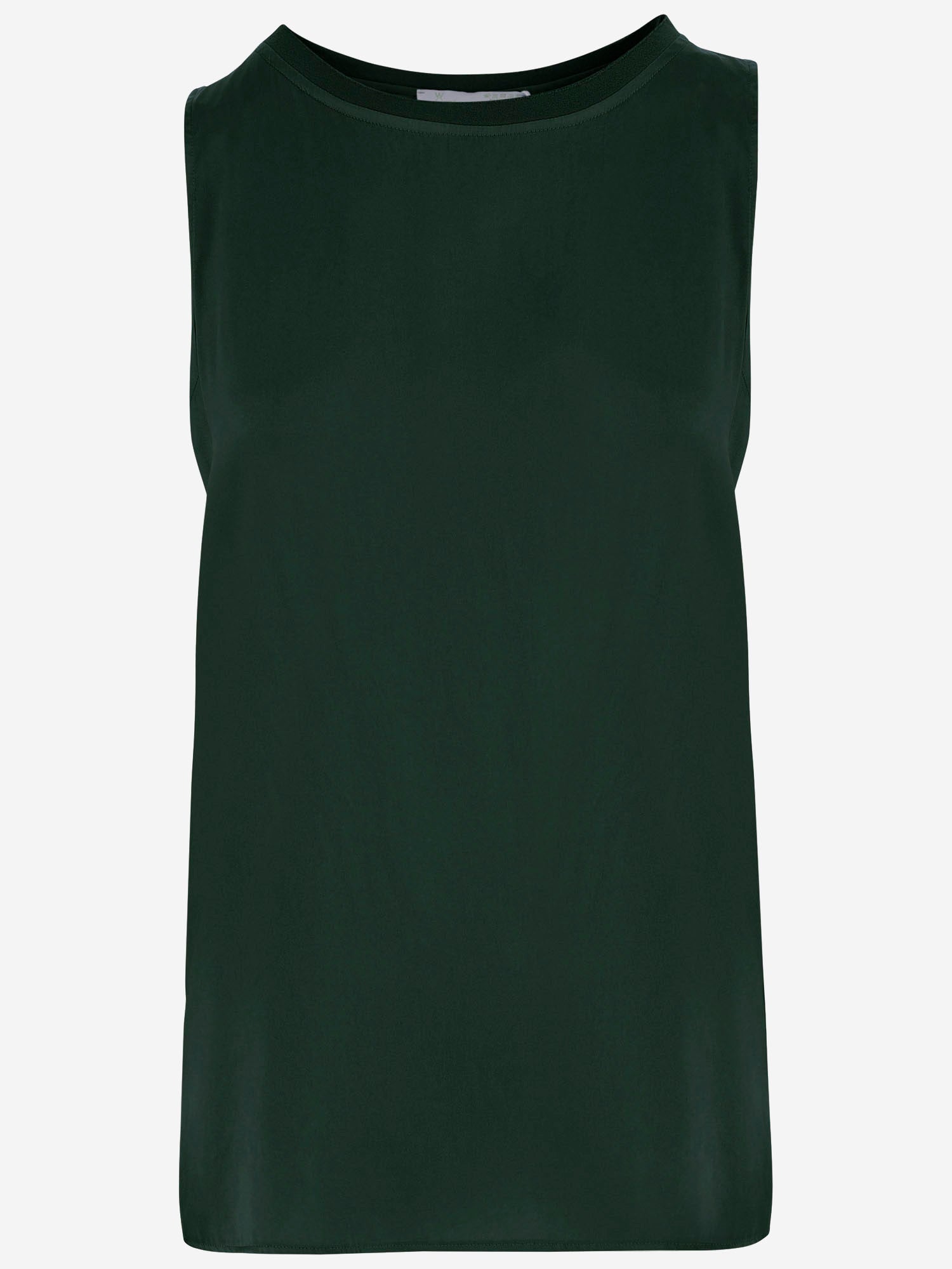 TOP SENZA MANICHE IN COTONE STRETCH POPPYC TE075C575 Q-WINS 