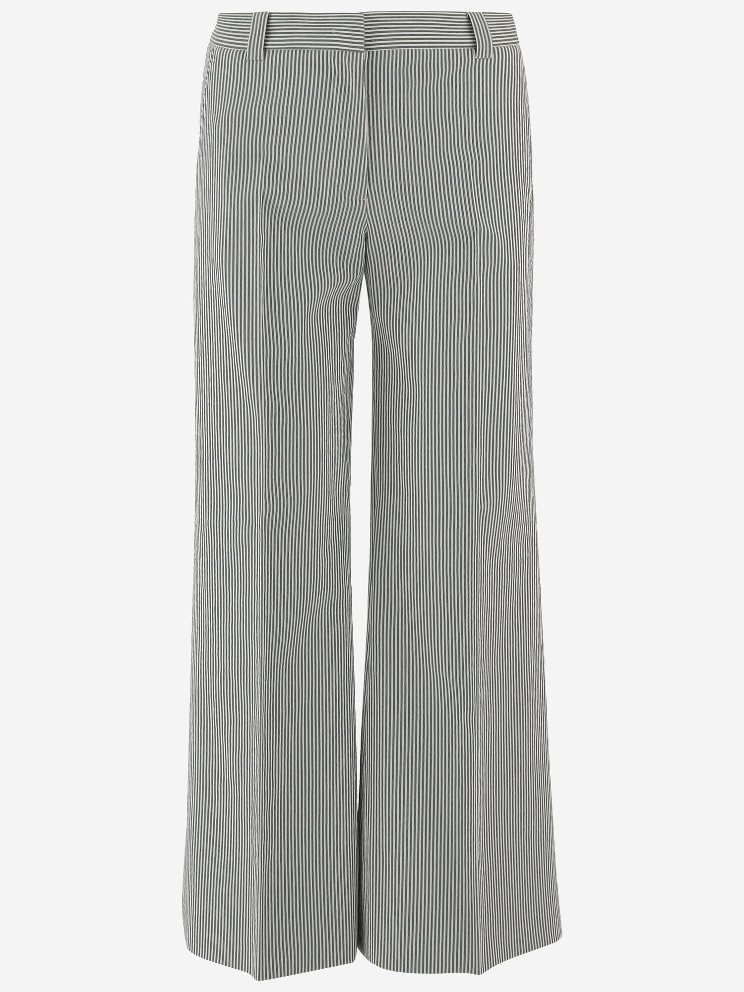 PANTALONI IN MISTO COTONE STRETCH A RIGHE MELODYB 506354 QL2 