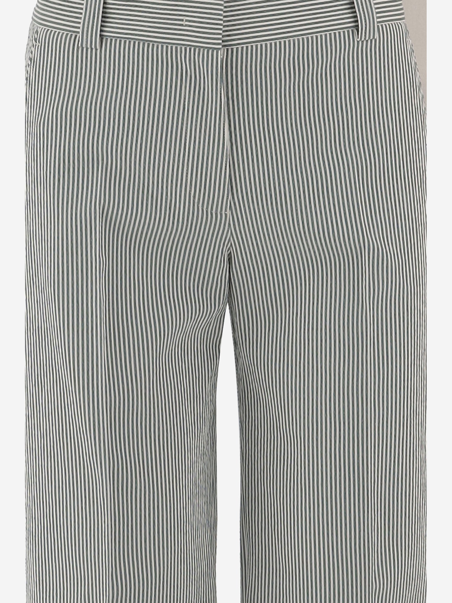 PANTALONI IN MISTO COTONE STRETCH A RIGHE MELODYB 506354 QL2 
