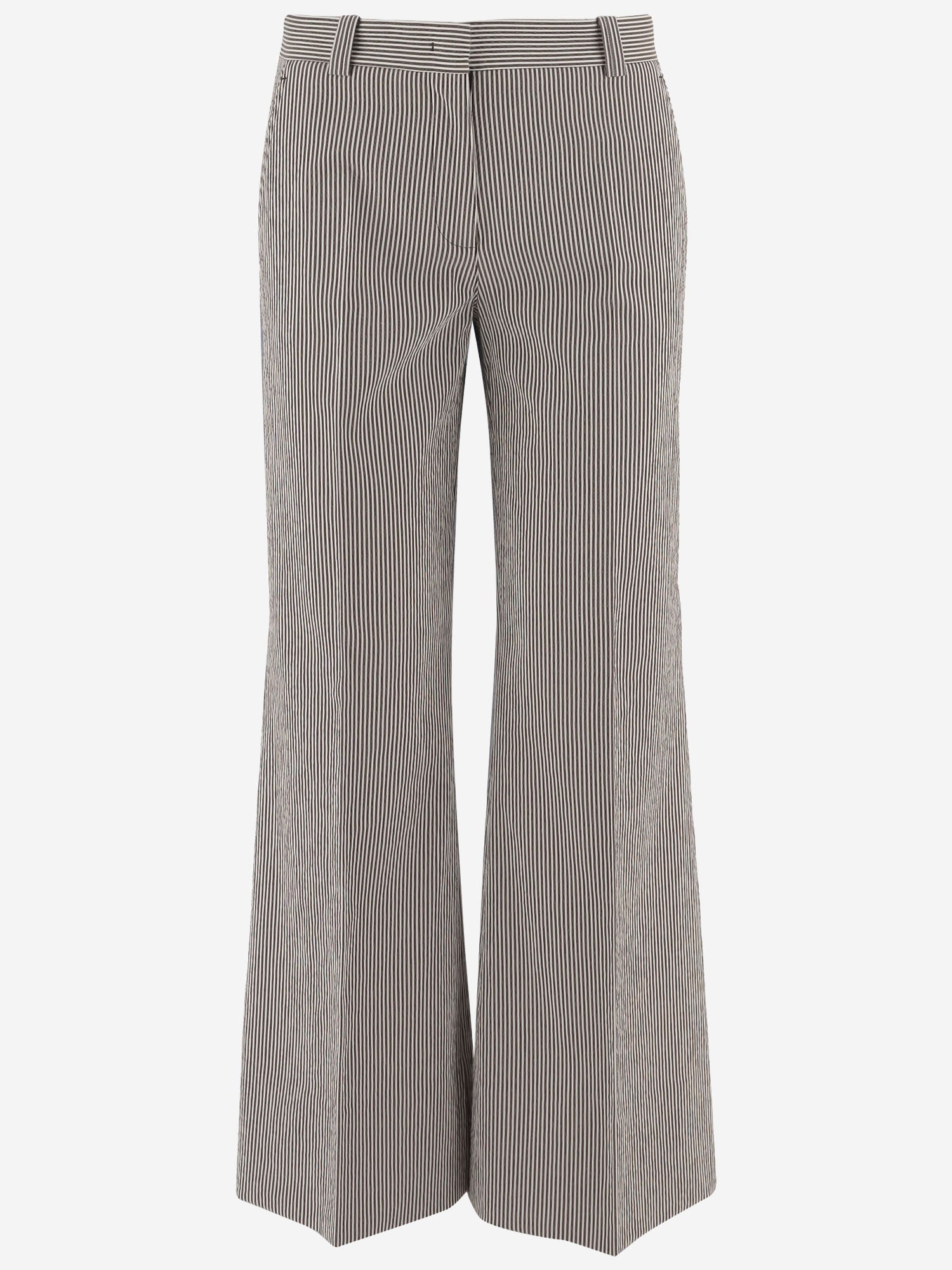 PANTALONI IN MISTO COTONE STRETCH A RIGHE MELODYB 5063573 QL2 