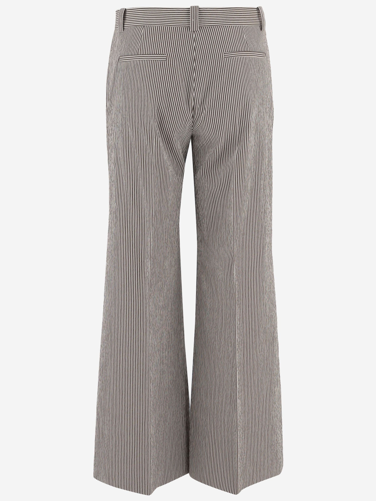 PANTALONI IN MISTO COTONE STRETCH A RIGHE MELODYB 5063573 QL2 