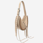 Borsa amaca con frange in pelle martellata AMACASOUFFLE 096SL RADICA STUDIO 