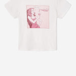 T-SHIRT IN COTONE CON STAMPA 02402WCGT376 VINTAGEWHITE RE/DONE 