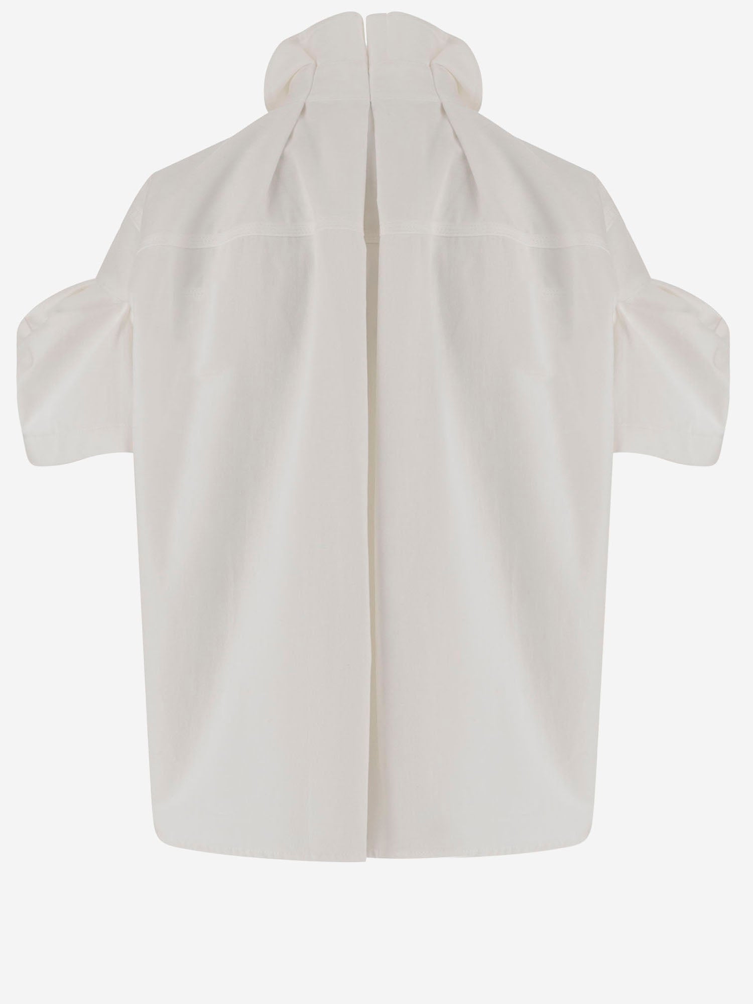 CAMICIA IN MISTO COTONE CON PIEGHE POSTERIORI 08314 151 SACAI 
