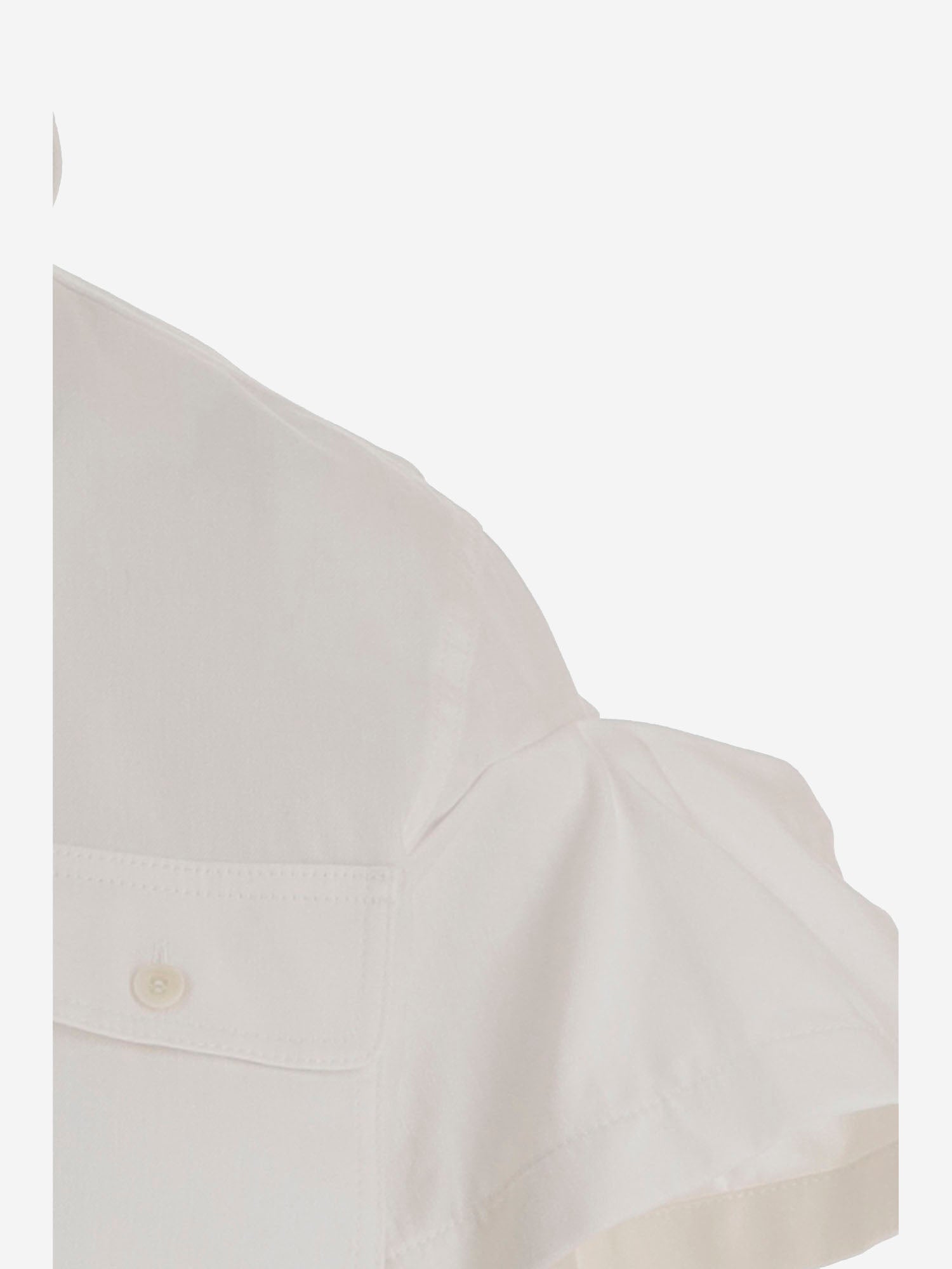 CAMICIA IN MISTO COTONE CON PIEGHE POSTERIORI 08314 151 SACAI 