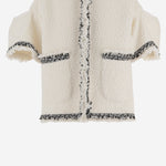 GIACCA BOUCLÉ CON PROFILI A CONTRASTO 08322 151 SACAI 