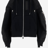 FELPA CON ZIP IN MISTO COTONE 08343 001 SACAI 