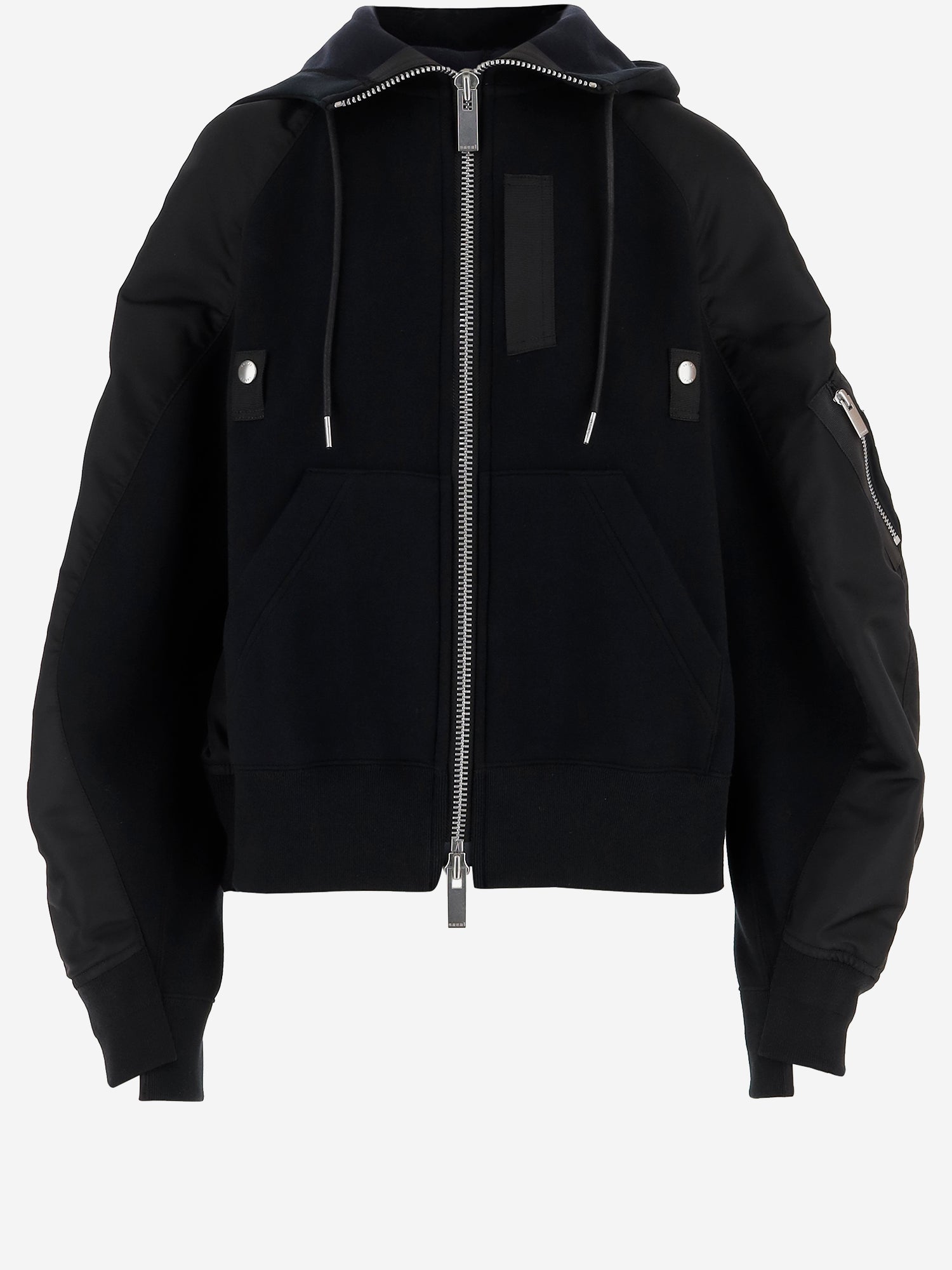 FELPA CON ZIP IN MISTO COTONE 08343 001 SACAI 