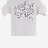 T-SHIRT IN COTONE CON MANICHE DOPPIE 08354 101 SACAI 