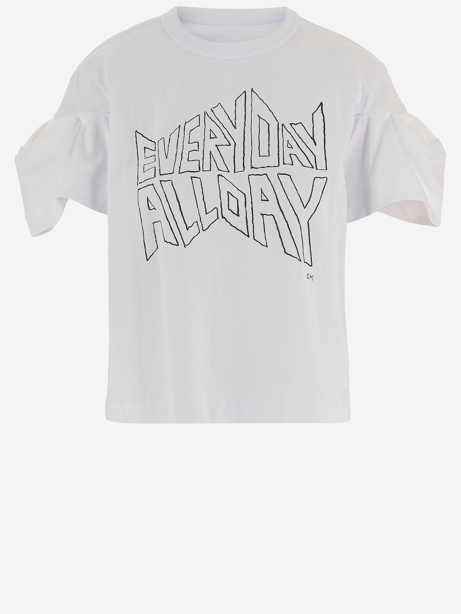 T-SHIRT IN COTONE CON MANICHE DOPPIE 08354 101 SACAI 