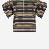 T-SHIRT IN COTONE A RIGHE CON DETTAGLIO IN PIZZO 08379 615 SACAI 