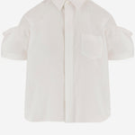 CAMICIA IN MISTO COTONE CON PIEGHE POSTERIORI 08395 151 SACAI 