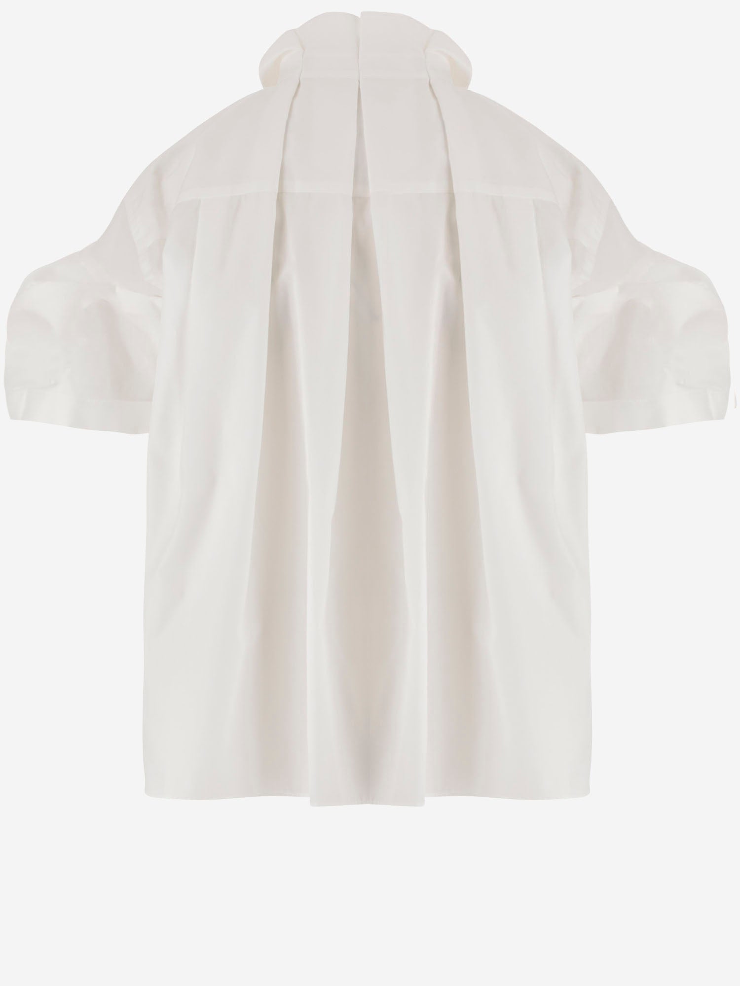 CAMICIA IN MISTO COTONE CON PIEGHE POSTERIORI 08395 151 SACAI 
