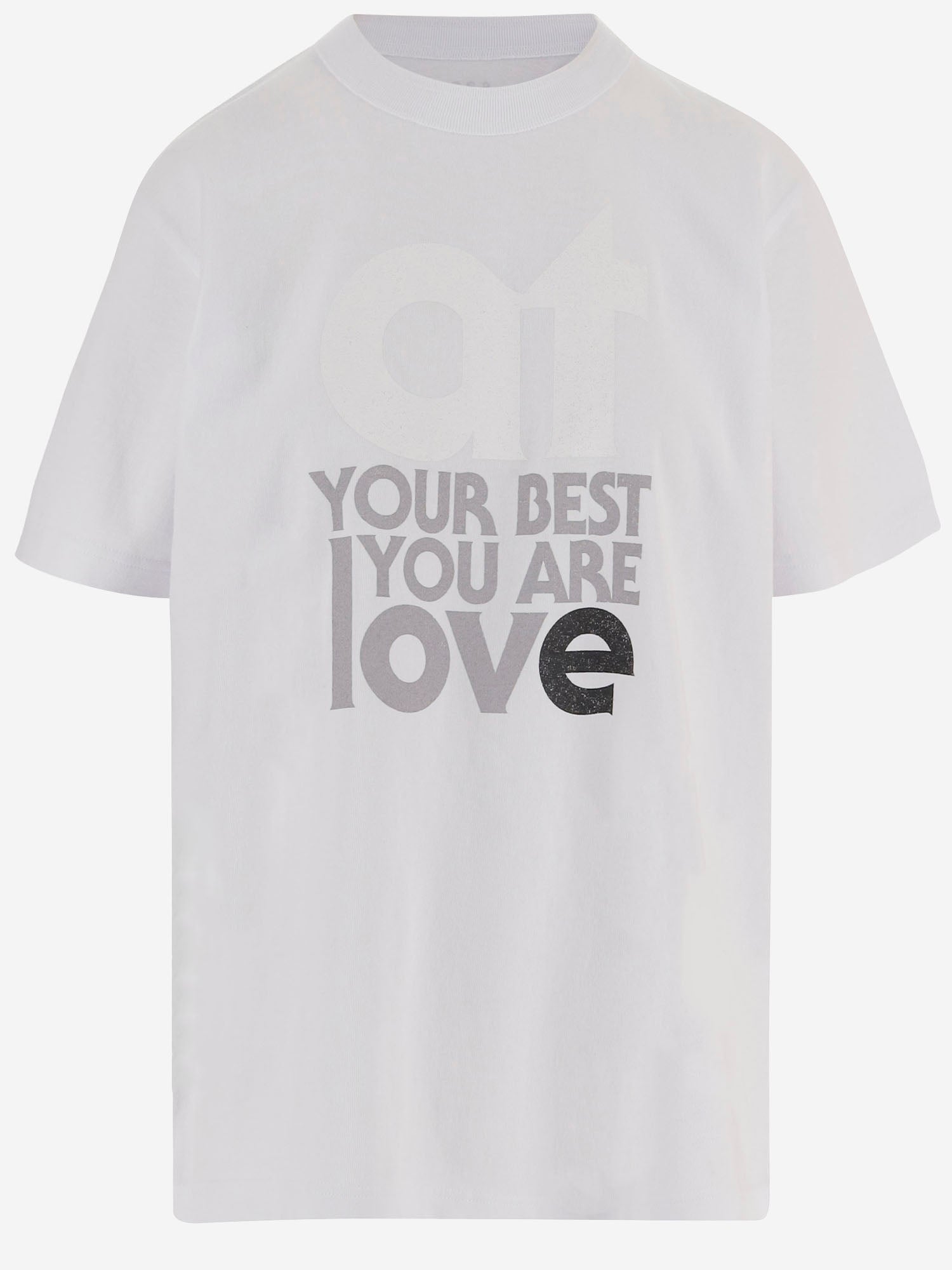T-SHIRT IN COTONE CON STAMPA 2601147S 101 SACAI 