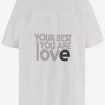 T-SHIRT IN COTONE CON STAMPA 2601147S 101 SACAI 