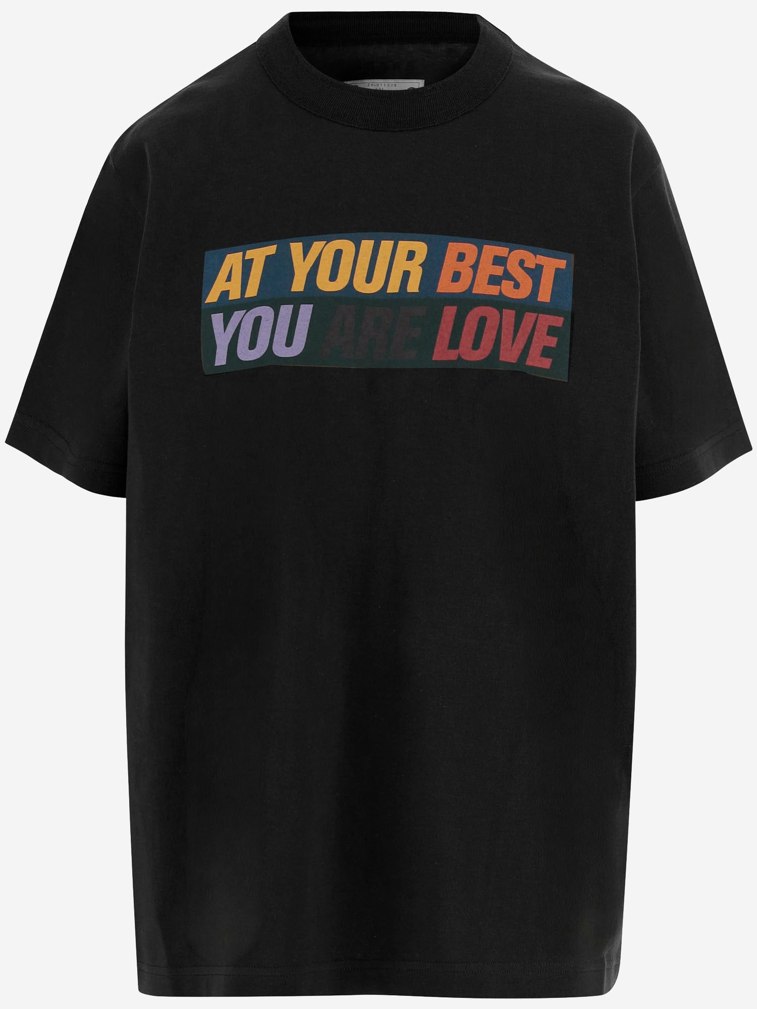 T-SHIRT IN COTONE CON STAMPA 2601150S 001 SACAI 