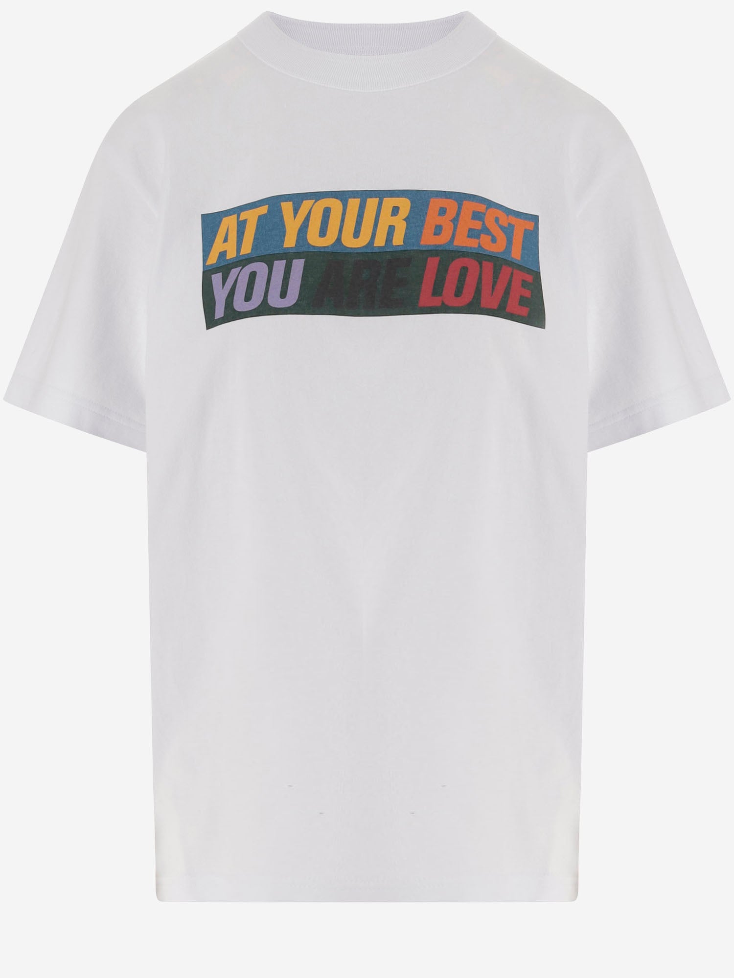T-SHIRT IN COTONE CON STAMPA 2601150S 101 SACAI 